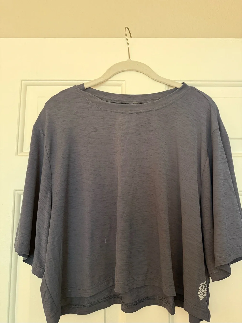 Free People Boxy Short Sleeve Tee - Gray